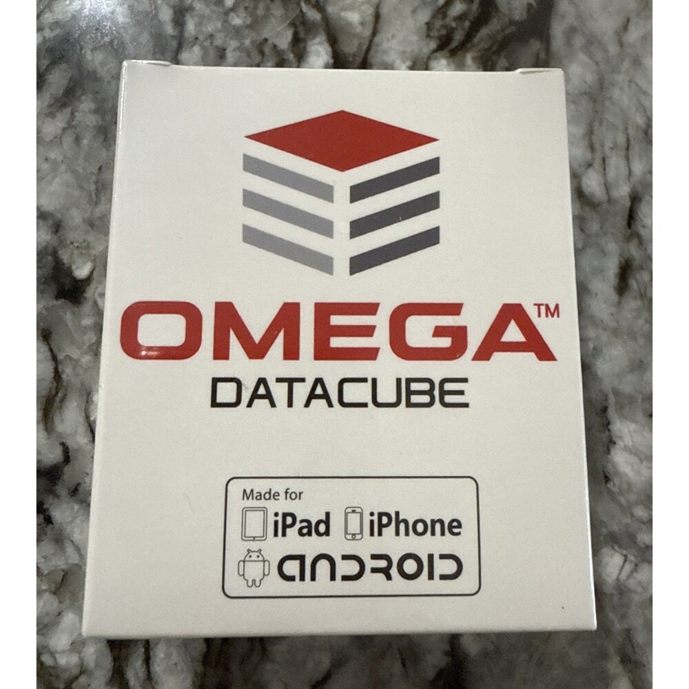 Omega Datacube Photo & Video Backup Device NIB Factory Sealed Apple Android